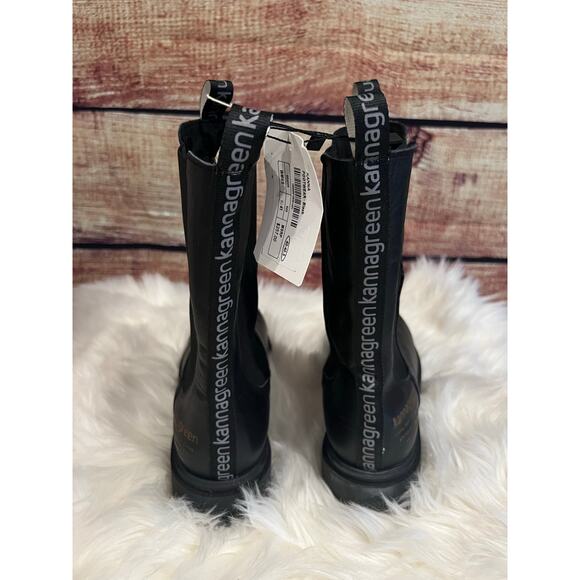 Kanna Footwear Chelsea Boots Black Leather Women's US 10.5 EU 41 NWT MSRP $257 - Picture 2 of 4